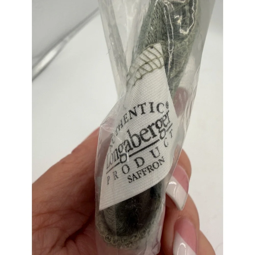 🧺🌿‎ Longaberger Saffron Basket Liner ONLY – Sage – NIP – New in Package